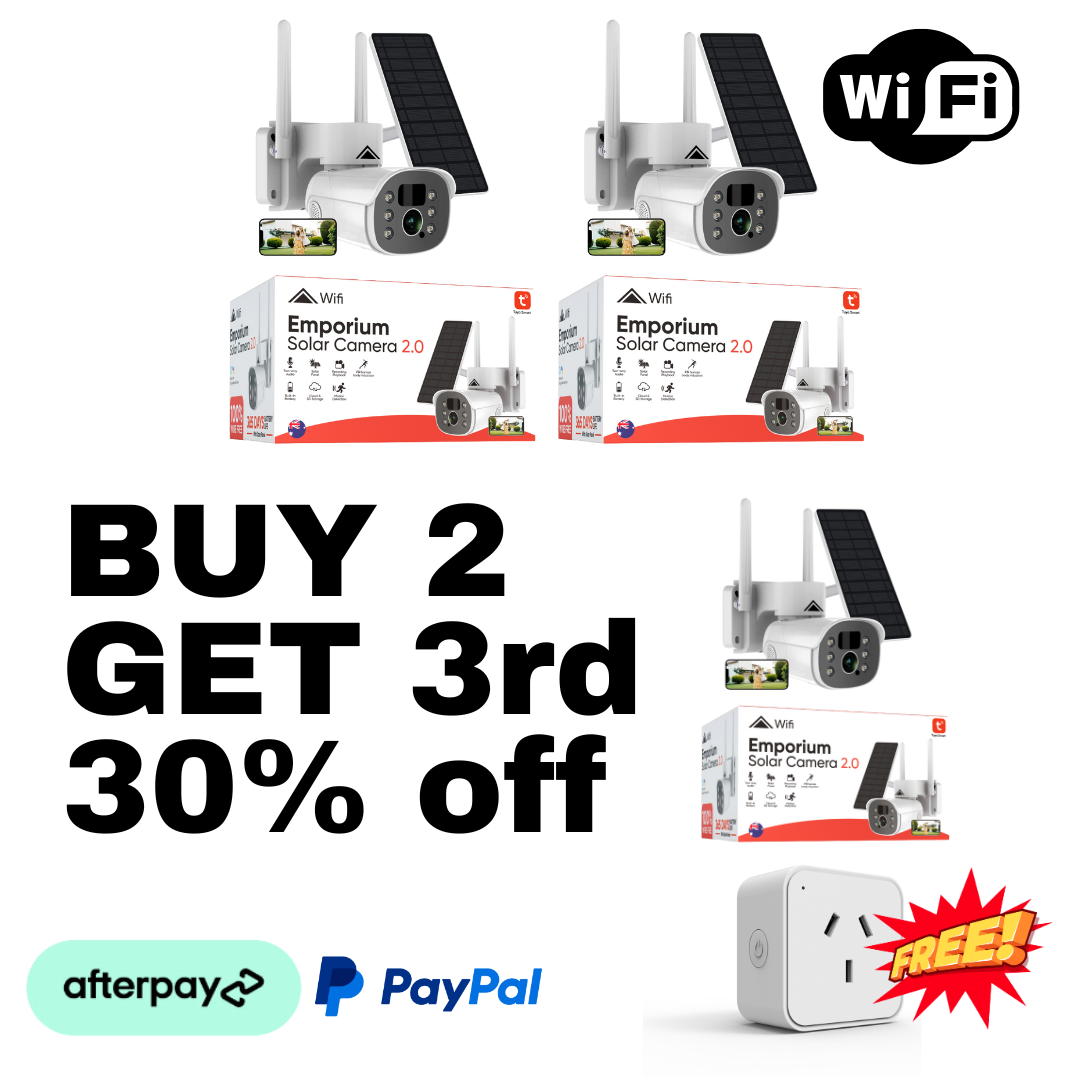 3 x Solar Camera Pro 2.0 (WIFI) Bundle